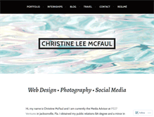 Tablet Screenshot of christinemcfaul.com